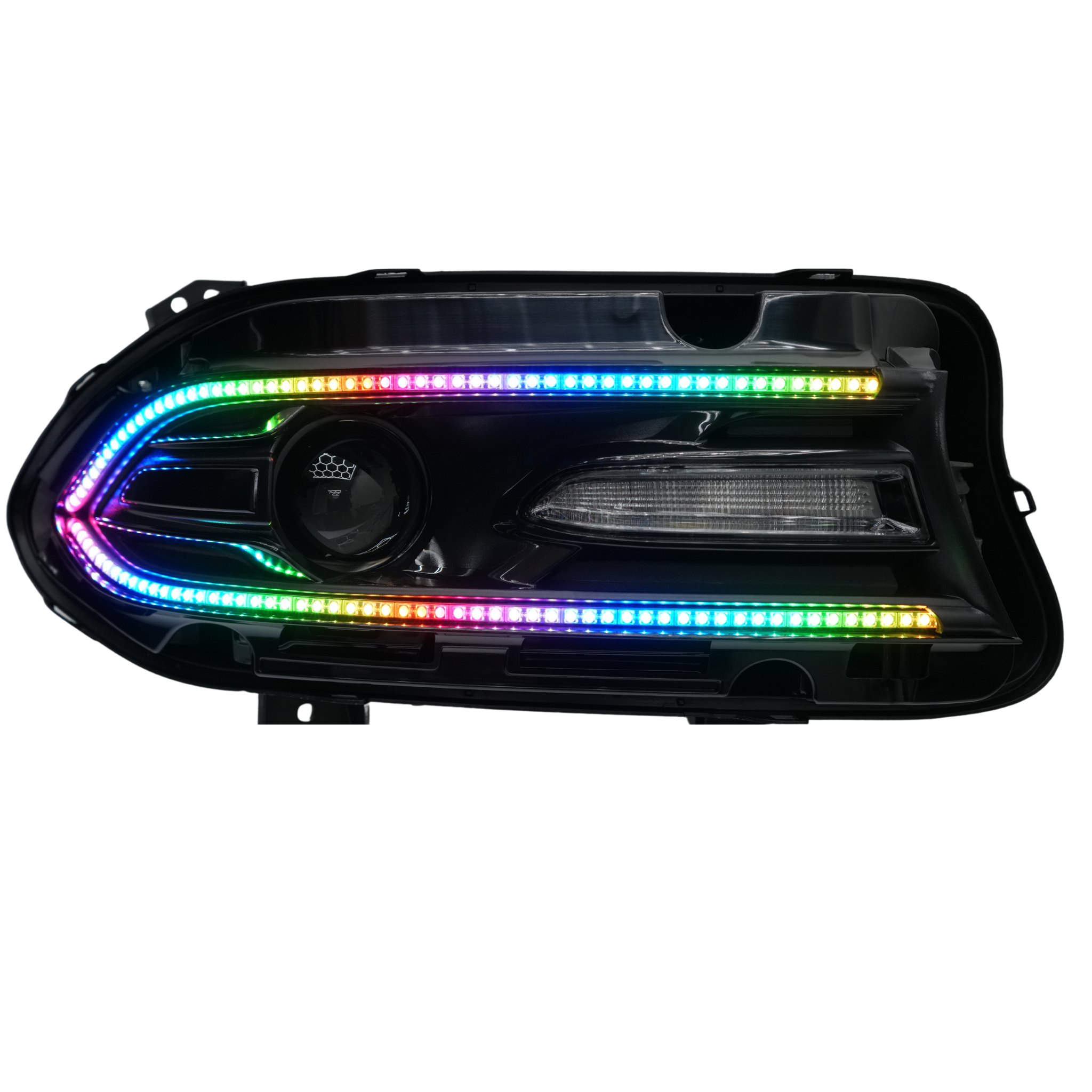 2015 Dodge Charger Headlight Bulb Pair Of LED DRL Halogen Headlights For 2015-2022 Dodge Charger - Left & Right Set Rgb Headlights Dodge Charger - Foto 6